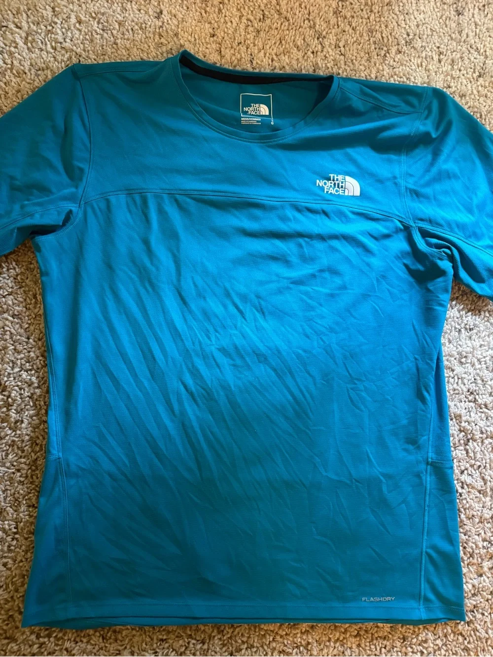 The North Face Men's Teal Short-Sleeve Crew Tee with Chest Logo